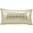thumbnail image 2 of Luminescence Light Gold Gold Squares Pillow, 2 of 2