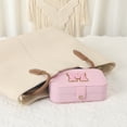 thumbnail image 5 of Unique Bargains PU Leather Jewelry Box for Women Pink Letter M, 5 of 7