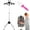 Black, variant on Steamer Stand Telescopic Garment Steamer Rack Height Adjustable Clothes Steamer Holder Foldable Garment Steamer Clothes Rack Portable Standing Garment Hanger with Non Slip Mat for Home Steam Ironing
