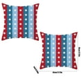 thumbnail image 3 of SLYNSHome 4Th Of July Pillow Covers 2Pcs Patriotic Red White Blue Star Striped Decorative Cushion Covers For Independence Day Memorial Day Home Sofa Outdoor Decor, 3 of 6