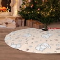 thumbnail image 6 of Yiaed Cute Rabbit Print Christmas Tree Skirt , Tree SkirtsTree Mat for Christmas Winter Holiday Indoor Decorations-48", 6 of 7