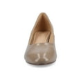 thumbnail image 6 of Journee Womens Saarii Slip On Block Heel Round Toe Pumps, Widths Available, 6 of 9