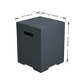 thumbnail image 2 of Lakeview Bellawood Modernview 16-Inch Fire Tank Cover for Lunar Bowl & Sit Stool Chair - Dark Gray - SCONB01-109DG, 2 of 2