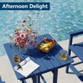 thumbnail image 6 of FOOWIN 3-Piece Adirondack Bar Table and Chair Set, HDPE All Weather Outdoor Patio Bar Set, Navy Blue, 6 of 9