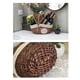 thumbnail image 4 of Handmade Wicker Picnic Basket, Shopping Storage Basket with Lid and Wooden Handle, 4 of 4
