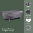 thumbnail image 4 of Covermates Outdoor Dining Set Cover - 138"W x 68"D x 30"H, 300D Polyester, All-Weather, 4 of 7
