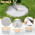 thumbnail image 4 of Uxcell 2pcs Tree Mulch Ring 28.3 Inch Non-Woven Round Tree Protector Weed Barrier Mat Plant Cover Rings for Weed Grass Control Root Protection, Silver, 4 of 7