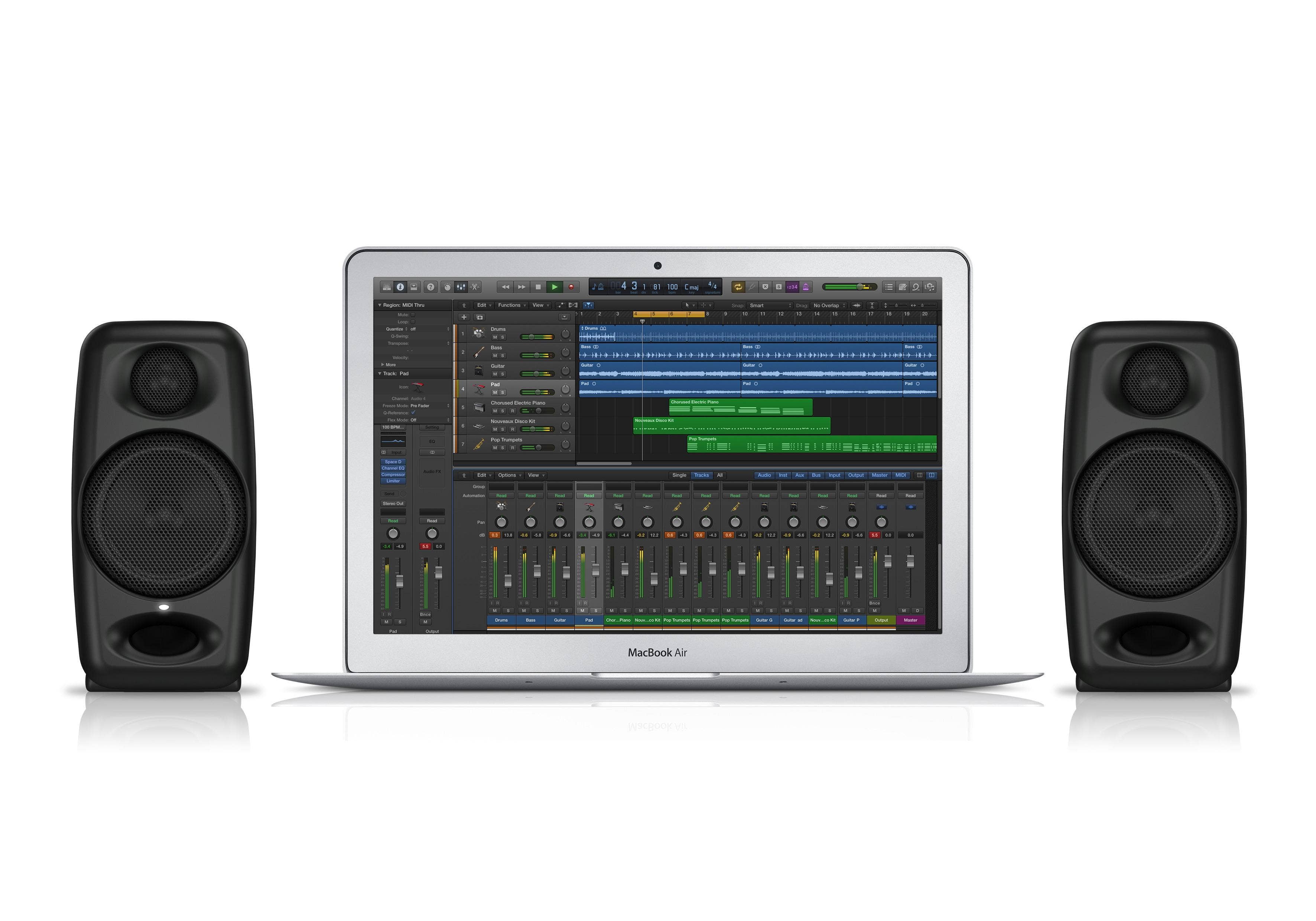 IK Multimedia iLoud Micro Monitor Portable Bluetooth Speaker, Black 2 Pack