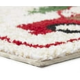 thumbnail image 2 of Christmas Bath Rug Retro Red Car Design Non-Skid Back, 20 x 30 inches, Multi, 2 of 4