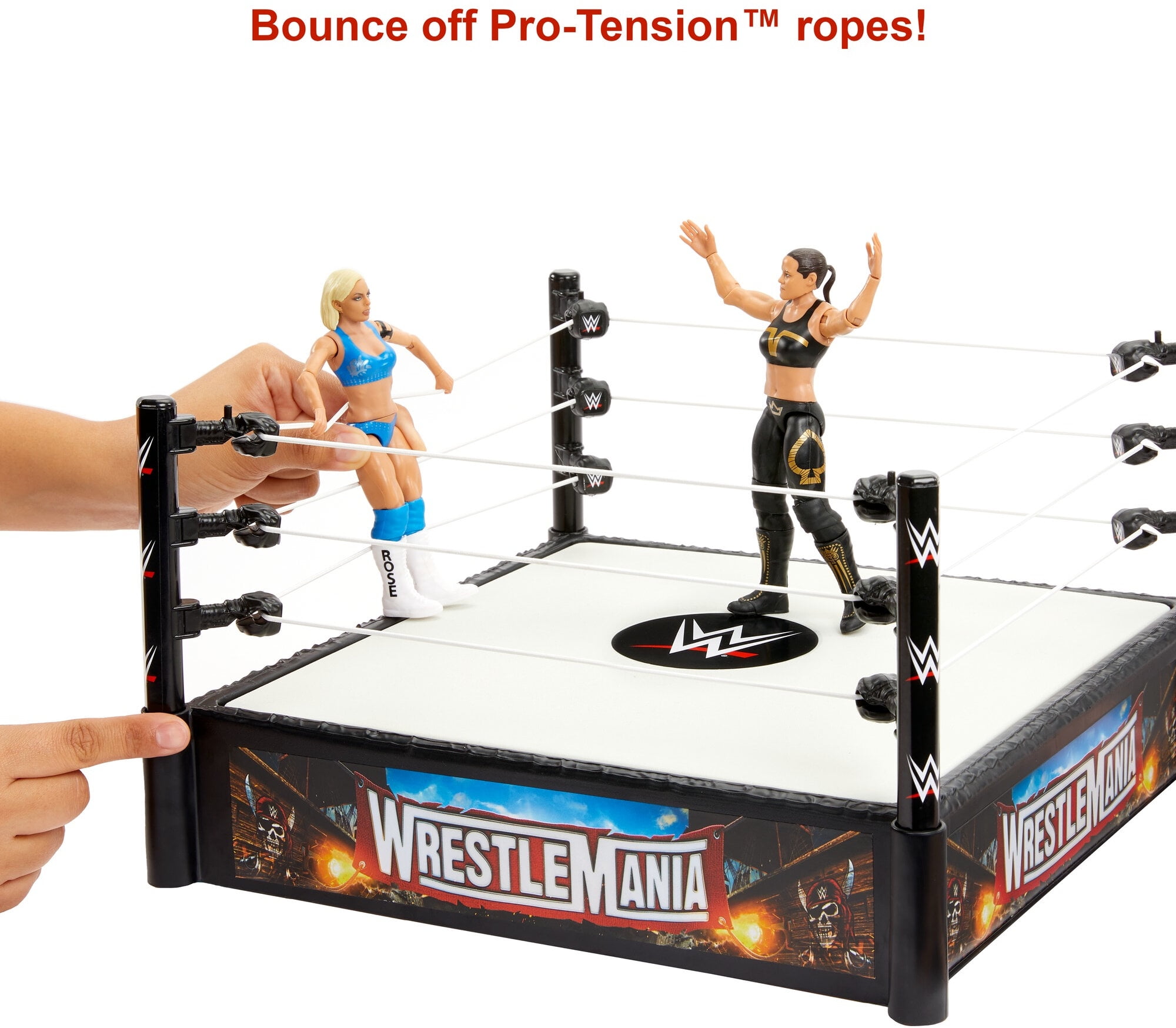 WWE Superstar Ring 2 Events in 1 Wrestlemania & Summerslam Mattel for sale online