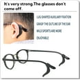 thumbnail image 4 of LQQBOX Eyeglass Ear Grips - 20 Pairs Glasses Anti-Slip, Comfortable Silicone Elastic Eyeglasses Temple Tips Sleeve Retainer, Prevent Eyewear Sunglasses Spectacles Glasses Slipping (Black), 4 of 7