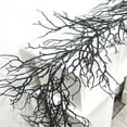 thumbnail image 4 of Halloween Black Artificial Rattan Branches | Withered Simulation Plant Fake Tree Décor | Indoor Eerie Display | Reusable Plastic | 2 Pack | 68.9 Inch | Flame Retardant, 4 of 9