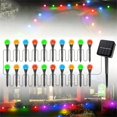thumbnail image 5 of Solar String Lights for Outside，Outdoor String Light 20 LED 16.4ft 8 Lighting Modes Waterproof for Garden, Courtyard,Balcony, Terrace.（Warm White）, 5 of 6