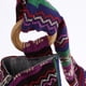 thumbnail image 4 of Bandolera con Cremallera Ajustable Estampado Floral Bohemio para Playa Viaje Púrpura, 4 of 9