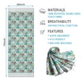 thumbnail image 2 of Turquoise Unicorn Dessert Pattern Hot Yoga Mat Towel Non Slip for Hot Yoga - Quick-Drying Yoga Mat Cover with 4 Corner Pockets with Travel Bag - Hot Yoga Towel Non Slip 74"x26", 2 of 6