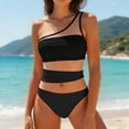 thumbnail image 5 of BOBOGOJP Women's Sexy One Piece Bathing Suits One Shoulder Swimsuits Mesh Swimwear Black for Size M, 5 of 5
