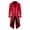 Red, variant on Vintage Steampunk Tailcoat Jacket for Men Gothic Victorian Frock Coat VTG Formal Medieval Tuxedo Costume