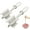 White, variant on 2pc Meat Chopper, Premium Meat Cutter Tool for Ground Beef, Nylon Ground Beef Chopper Tool and Meat Fork, Non Stick Mix Chopper for Chopped Potatoes, Red