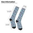 thumbnail image 2 of Honeii Independence With Gnome Print Long Socks,Novelty Design Socks Gift for Men and Women,Crew Socks,Calf Socks, 2 of 6