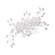 thumbnail image 1 of Peineta de boda para novia, piezas para el cabello de novia, de boda de flores para novias, accesorios para el cabello de cristal para mujeres Blanco Sunnimix Clip de peine de pelo, 1 of 8