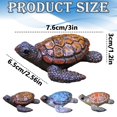 thumbnail image 3 of Realistic Resin Sea Turtle Figurine, Hand Painted Mini Tortoise Statue For Garden Aquarium And Fish Tank Decor, Cute Ocean Animal Ornament For Home Desktop Display, Orange (Multicolor, 7.6*6.5*3CM), 3 of 4