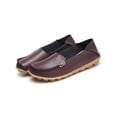 thumbnail image 3 of Fangasis Womens Casual Shoes Fashion Loafers Slip On Flats Driving Lightweight Nurse Shoe Coffee Brown 4.5, 3 of 5