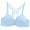 Blue, variant on Padded Sports Bra for Women Fashion Leopard Print Beautiful Back Lace Bra Seamless Bra Women Size Bra and Panty Set, Style 3123, Hot 34B
