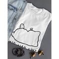 thumbnail image 3 of Kawaii Cat Kitty It's Nap Time Graphic Women White T-Shirt, Female Medium, 3 of 4