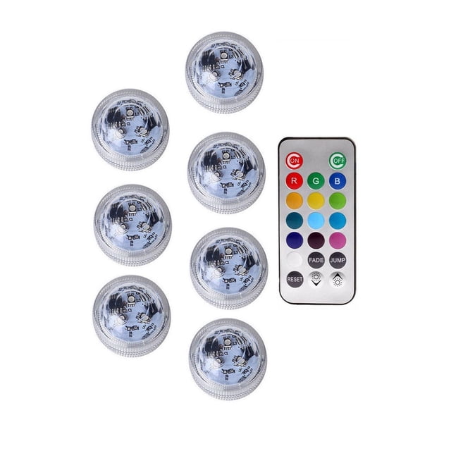 LED Floating Pool Lights, RGB Submersible Light, IP68 Waterproof Remote Controlled Underwater Lamp, Pool Accessories ,Easy to Install