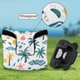 thumbnail image 6 of Haosy Palm Trees Shells Wave Golf Mallet Putter Cover Strong Magnetic Leather Golf Club Headcover Closure, 6 of 7