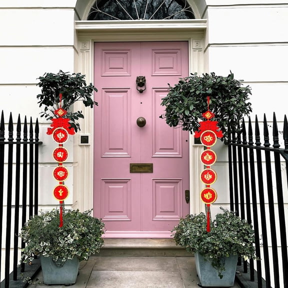 YYKihy Chinese New Year Decorations 2025 Chinese Knot Couplets For New Year Decoration Hanging Ornaments Spring Festival Home Door Year Of The Decor Chinese Couple