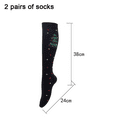 thumbnail image 2 of Calcetines novedosos para mujer - Calcetines navideños hasta la rodilla - Calcetines navideños divertidos, 2 of 5