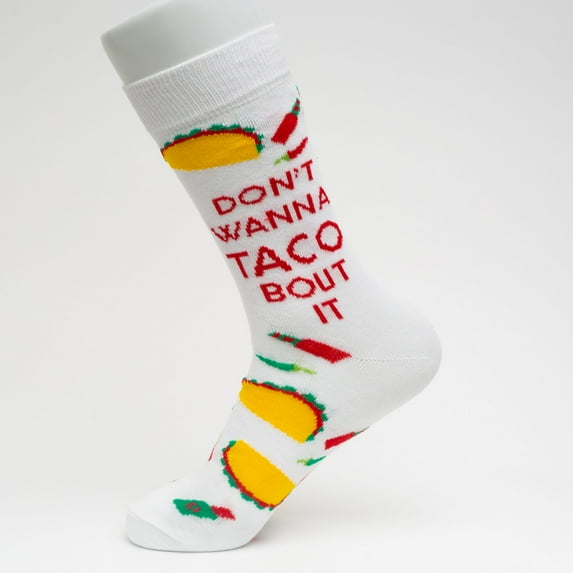 Sock Atomica Unisex Socks - Perfect Gifts - Don’t Wanna Talk About It Themed - Mid Calf Length Socks – Two Size Big Version Cotton Blend