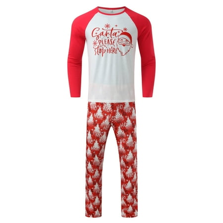 

Family Christmas Pajamas Holiday Home Xmas Christmas Printing With Family Sleepwear Set For Dad