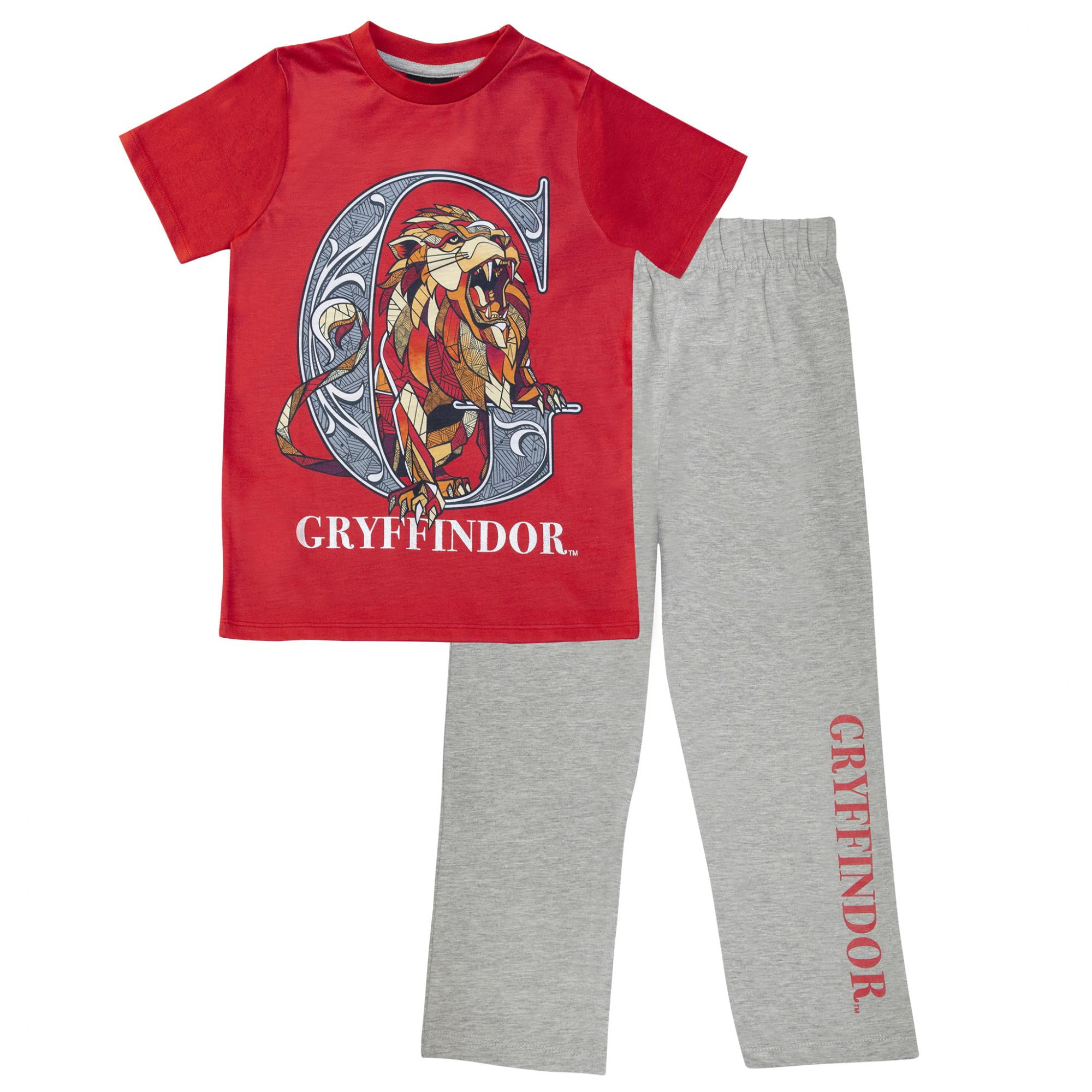 Men's Harry Potter Gryffindor Character Cotton Pyjamas Sizes M to 5XL 
