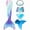 Blue, variant on Mermaid Tail for Swimming with Monofin Mermaid Tail Swimsuit Bathing suit Costume for Girls