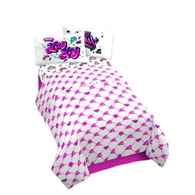 That Girl Lay Lay Toodles Pink Poodles Kids Sheet Set, Twin Full, 100% Polyester, Pink, Nickelodeon