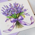 thumbnail image 2 of EverLove Unique Quilling Card - Lavender Bouquet Design | Handmade Greeting Card for Birthday, Anniversary, Christmas, Mother’s Day, Thank You, Friends & Loved Ones, 2 of 6