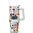 thumbnail image 2 of 40OZ Friends Tumbler with Handle,Vacuum Insulated Stainless Steel Thermal Cup for TV Show Fans Gifts Keeps Drinks Cold & Hot, 2 of 6