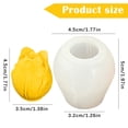 thumbnail image 4 of Ktoot 1Pc Tulip Flower Silicone Mold, 5X4.5X3.2Cm Floral Candle Wax Soap Resin Molds with Food Safe Material, for Diy Home Decor Craft Chocolate Candy Making, 4 of 7