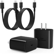 Super Fast Charger USB C,2Pack 3FT Phone USBC Cables with Type C Charger Fast Charging Blocks Compatible with Samsung Galaxy S25/S25 Ultra/S24 Ultra/S24/S23/S22/S21/iphone 17/16/15