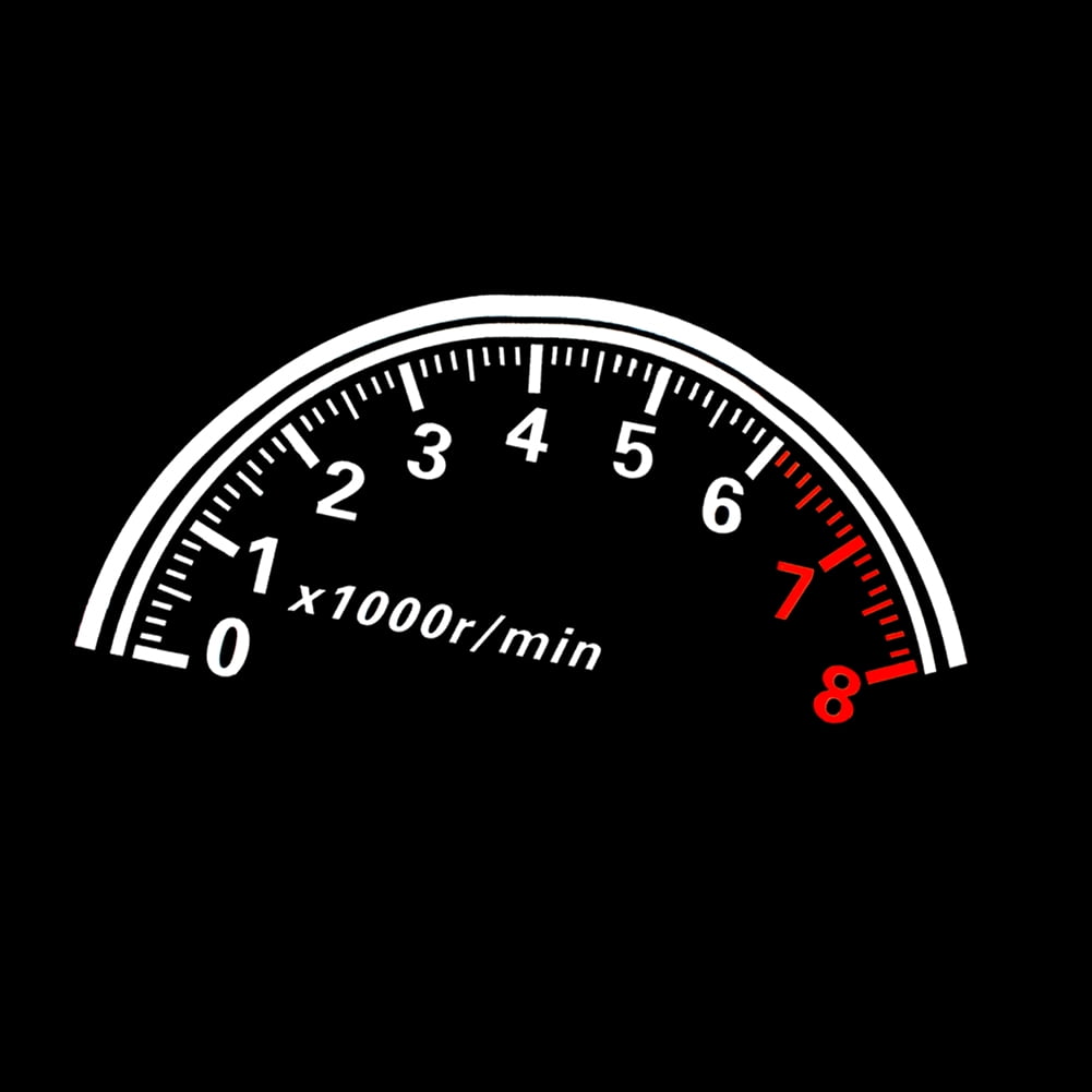 Fashion Reflective Car Sticker Rear Windshield Speedometer Decor
