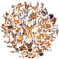 thumbnail image 2 of cartoon Deer Stickers, Waterproof Deer Sticker for Water Bottle Laptop Phone Cases Planner Skateboard Luggage Helmet Party Favor Decor, Ideal for Adults Teens Teacher Rewards, 2 of 8