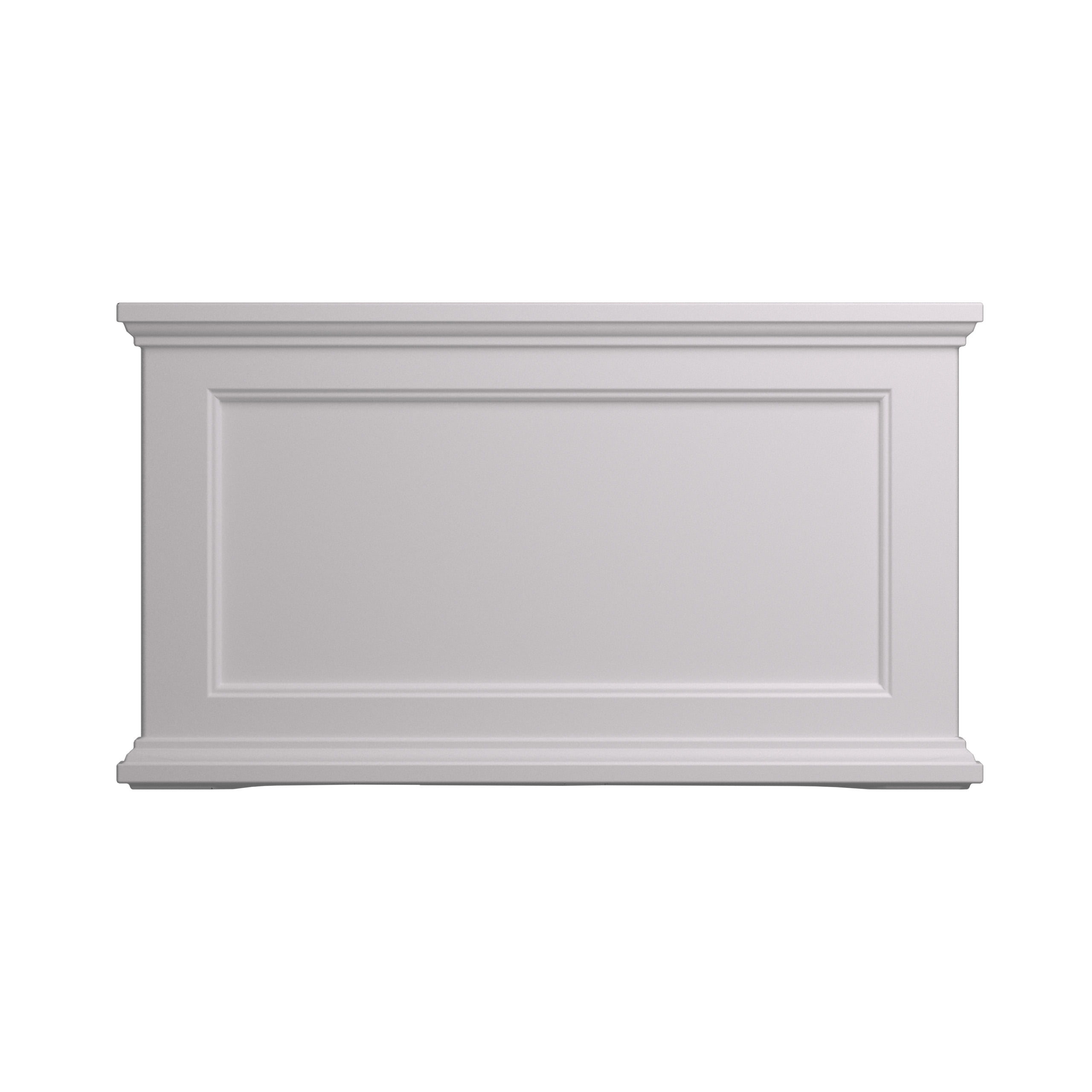 Mayne Fairfield 36" x 20" x 20" Rectangle White Self Watering Plastic Planter