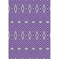 thumbnail image 1 of Ahgly Company Machine Washable Indoor Rectangle Transitional Bright Purple Area Rugs, 7' x 9', 1 of 7