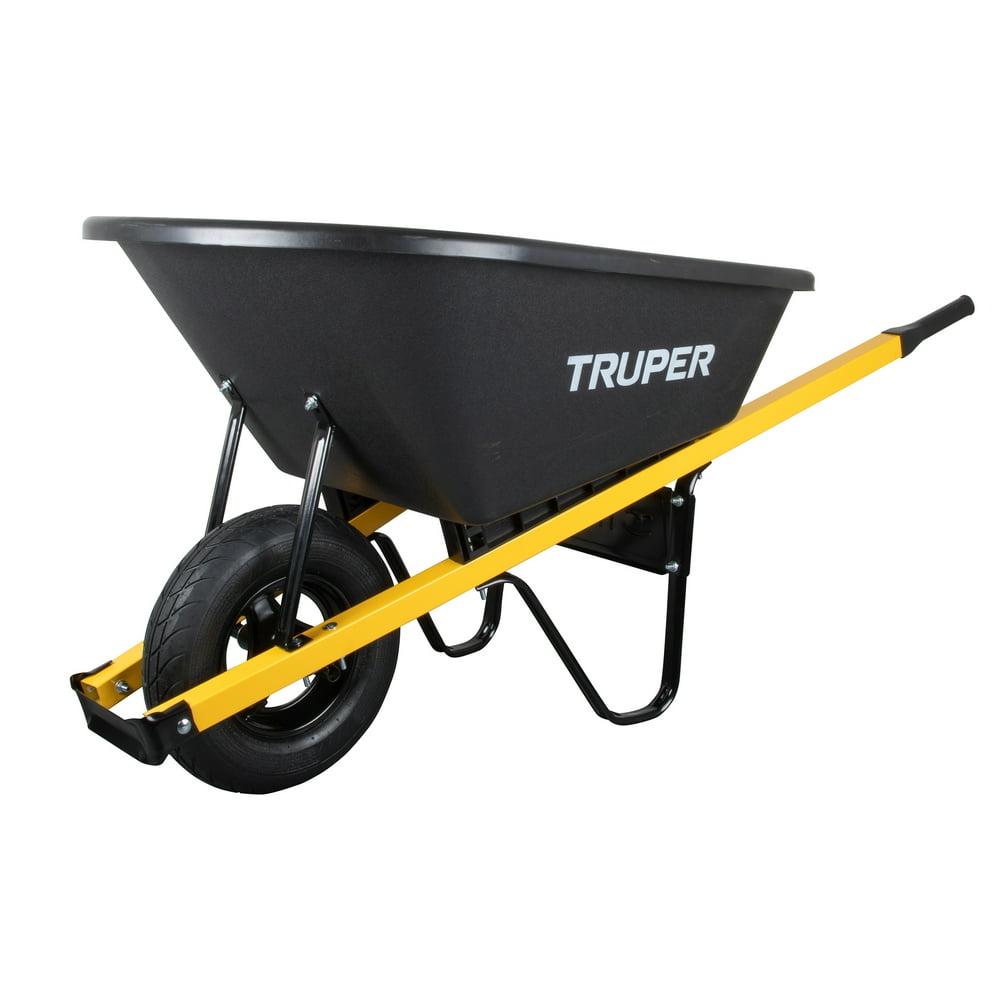 6 cubic foot poly wheelbarrow
