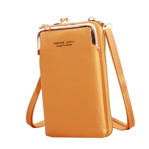 Crossbody Cell Phone Purse Crossbody Phone Bag Mujeres Niñas con correa ajustable Amarillo jinwen monedero del teléfono celular
