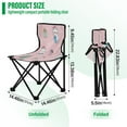 thumbnail image 3 of 600D Oxford Camping Chair Portable Foldable Chair Supports 220 lbs for Picnic, Fishing, Backpacking Cat Holding Christmas Gifts, 3 of 8