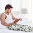 thumbnail image 4 of Cauagu Lilies Flowers Mens Pajama Pants Sleep & Lounge Pants,PJ Bottoms with Pockets-XX-Large, 4 of 7