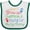 White and Green, variant on Inktastic Firefighter Like Mommy Boys or Girls Baby Bib